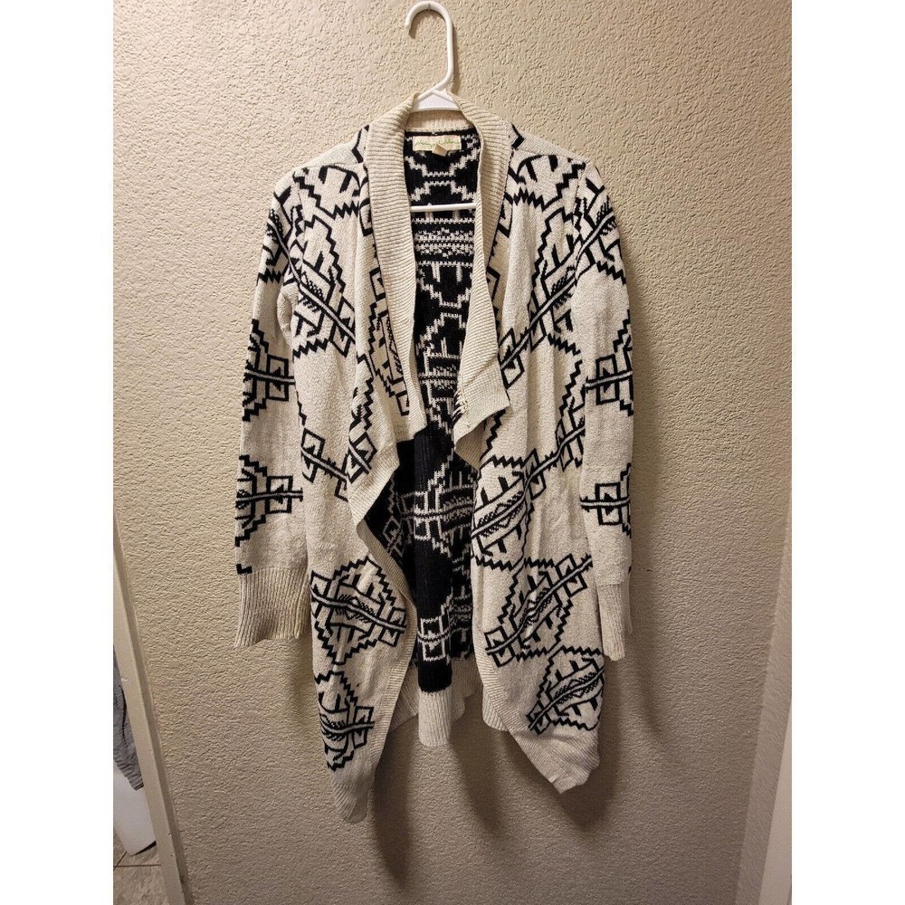 Urban Outfitters Womens Long Open Bohemian Aztec Modern Cardigan Size Small